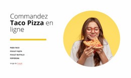 Commander Une Pizza En Ligne - Inspiration Pour Une Maquette De Site Web