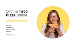 HTML5 Reattivo Per Ordina La Pizza Online