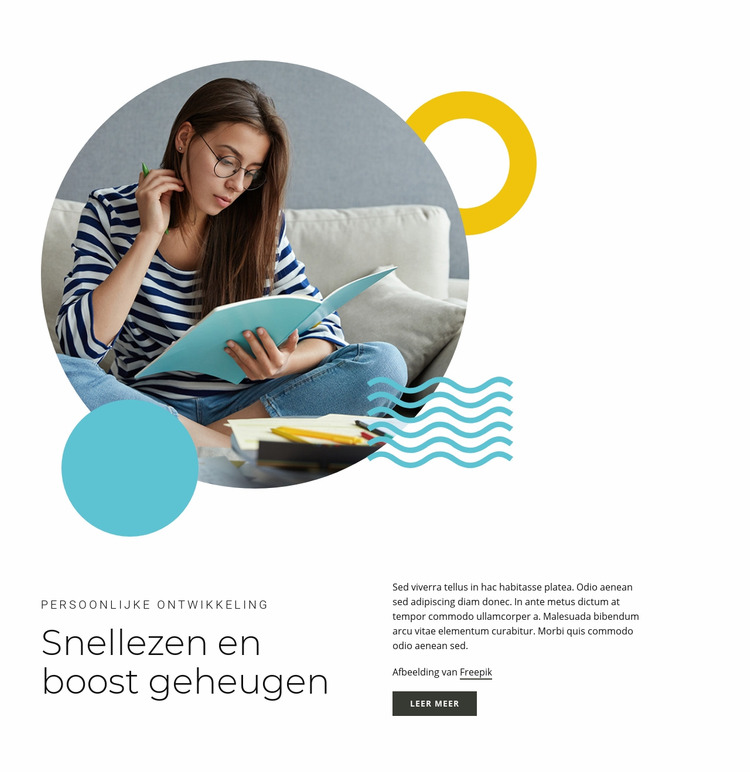 Cursussen voor snellezen Joomla-sjabloon