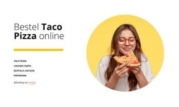 Bestel Pizza Online - Gratis Website Van Één Pagina