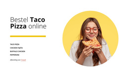 Website-Indeling Voor Bestel Pizza Online