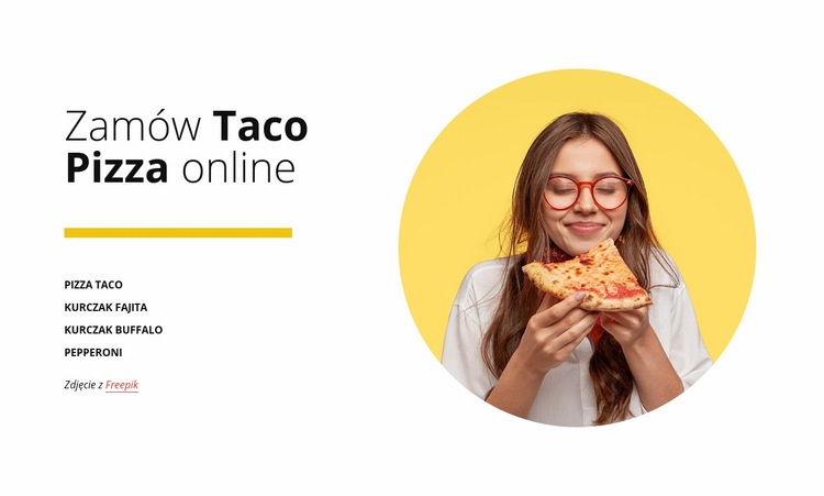 Zamów pizzę online Projekt strony internetowej