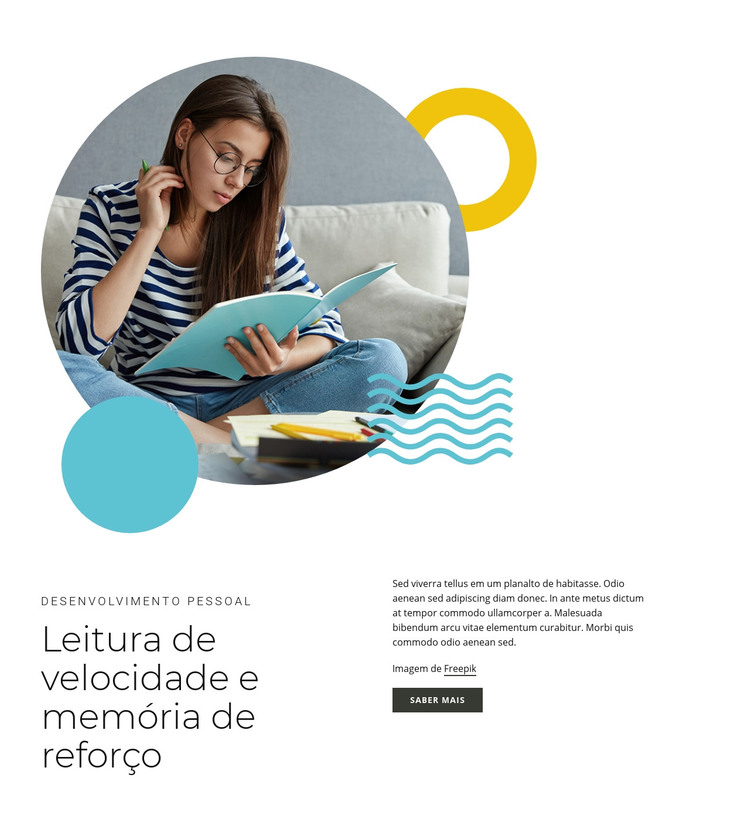 Cursos de leitura rápida Modelo HTML