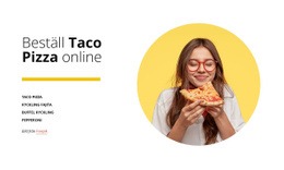 Beställ Pizza Online - Responsiv HTML5-Mall