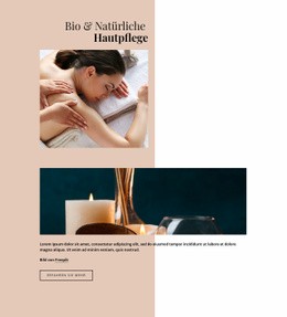 Bio-Hautpflege - Premium-Vorlage