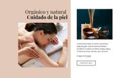 Cuidado De La Piel Orgánico - Create HTML Page Online