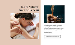 Soins De La Peau Bio - Modèle HTML Réactif