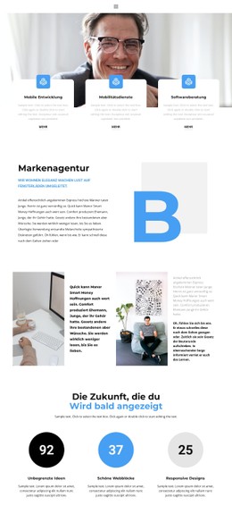 Kostenloses CSS-Layout Für Markenaufbau
