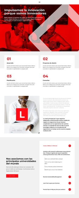 Nuestra Fuerza Radica En La Innovación - Plantilla De Diseño De Sitio Web