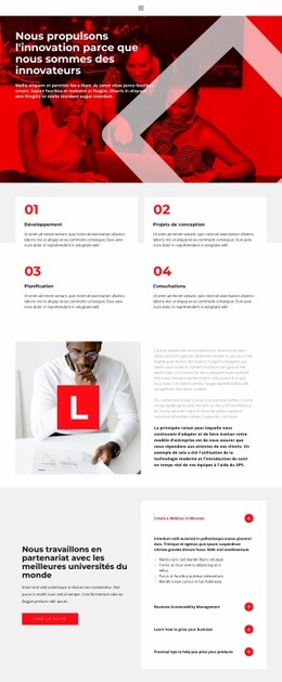 Notre Force Réside Dans L'Innovation – Modèles De Sites Web Réactifs