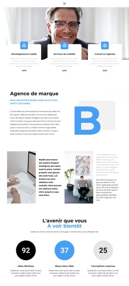 Mise En Page CSS Gratuite Pour Construction De La Marque