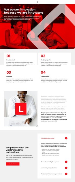 Our Strength Lies In Innovation - Simple HTML Template