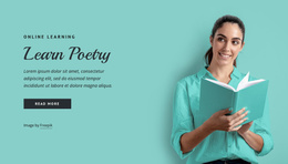 Learn Poetry Joomla Template 2024