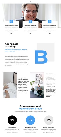 Layout CSS Gratuito Para Construção De Marca