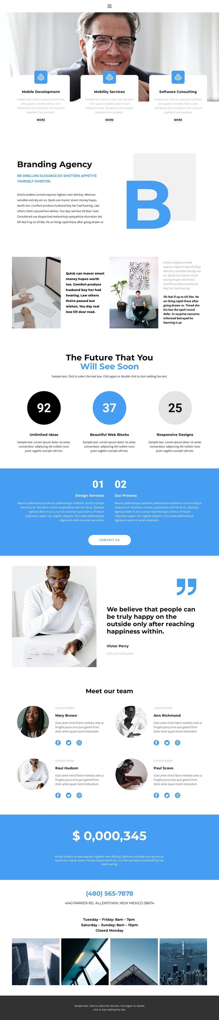 Brand building Squarespace Template Alternative