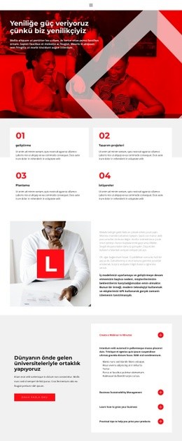 Gücümüz Inovasyonda Yatıyor Için Önyükleme HTML'Si