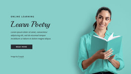 Learn Poetry - Personal Website Templates