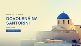 Svátky Na Santorini – Šablona HTML5