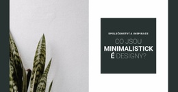 Minimalismus V Barvách – Jednoduchá Šablona Webu