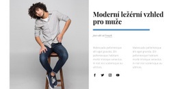 Rozvržení Webu Pro Ležérní Vzhled Pro Muže