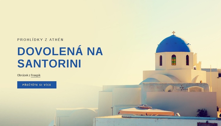 Svátky na Santorini Webový design