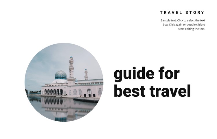 Incredible travel stories CSS Template