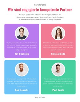 Responsive HTML Für Testimonial Grid Repeater