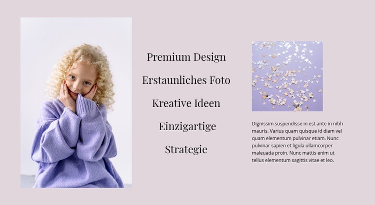 Komplettes Designpaket CSS-Vorlage