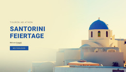 Santorini Ferien - HTML5-Vorlage