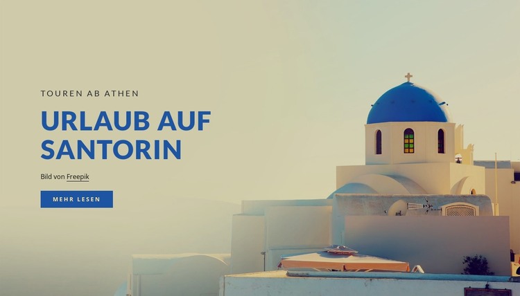 Santorini Ferien HTML-Vorlage