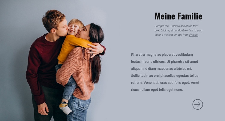 Meine Familie Website design