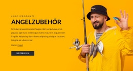 Angelzubehör – Website-Mockup-Vorlage