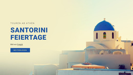 Santorini Ferien - Beste Website-Vorlage