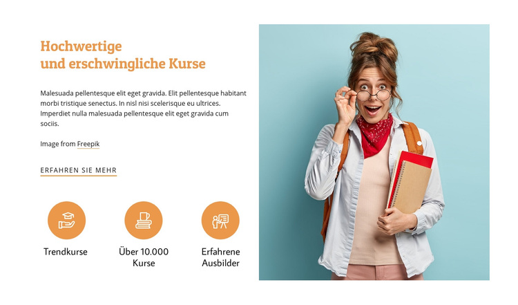 Erschwingliche Kurse WordPress-Theme