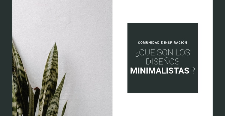 Minimalismo en colores Creador de sitios web HTML