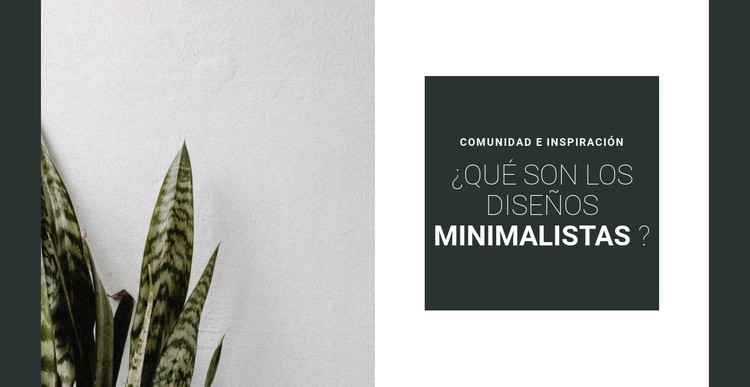 Minimalismo en colores Plantilla CSS