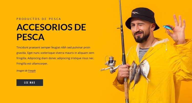 Accesorios de pesca Plantilla CSS