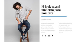 Look Casual Para Hombre: Plantilla De Página Web HTML