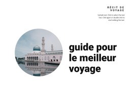 Conception De Site Prête À L'Emploi Pour Des Histoires De Voyage Incroyables