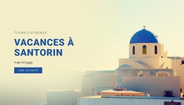Vacances À Santorin Conception De Sites Web