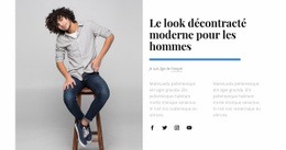 Générateur De Maquette De Site Web Pour Look Décontracté Pour Homme