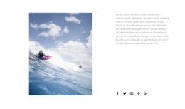 Conquérir Les Vagues Modèle HTML CSS Simple