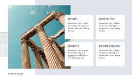 Cours D'Art Grec - Modèle HTML5 Professionnel