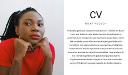 CV Du Directeur Général - Site Web Gratuit D'Une Page