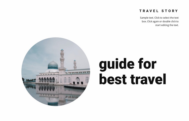 Incredible travel stories Homepage Design