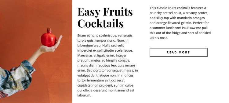 Vitamin Juices Homepage Design