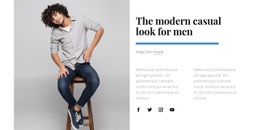 Casual Look For Man - Modern Html Code