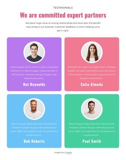 Testimonial grid repeater - Html Code Example by Nicepage