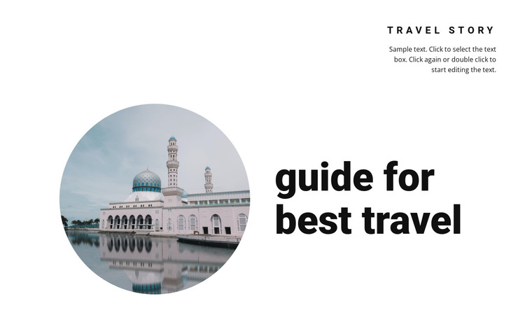 Incredible travel stories HTML Template