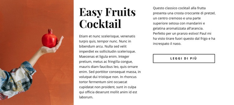 Succhi vitaminici Costruttore di siti web HTML
